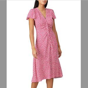 Diane von Furstenberg Floral Print Midi Length Dress